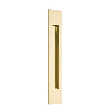 Emtek 220314 Modern Rectangular Brass Flush Pulls (2" x 14")